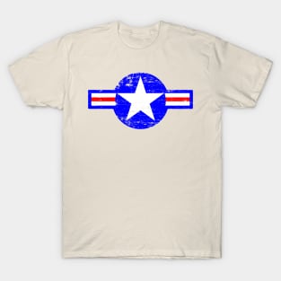 Vintage US Air force star roundel distressed T-Shirt